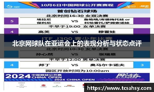 北京网球队在亚运会上的表现分析与状态点评